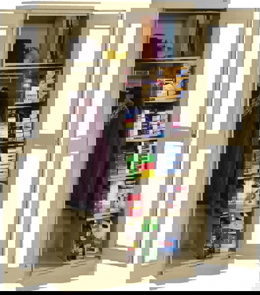 6 Shelf Combination Storage Cabinet